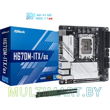 Материнская плата ASRock H670M-ITX/AX картинка 5